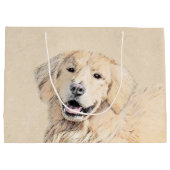 Golden Retriever schilderen - Kute Original Dog Ar Groot Cadeauzakje (Achterkant)