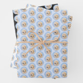 Golden Retriever schilderen - Kute Original Dog Ar Inpakpapier Vel (In situ)