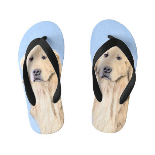 Golden Retriever schilderen - Kute Original Dog Ar Kinder Teenslippers