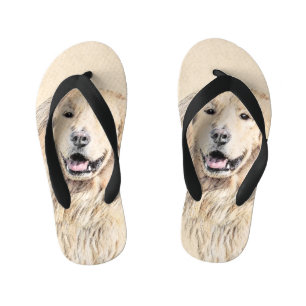 Golden Retriever schilderen - Kute Original Dog Ar Kinder Teenslippers