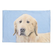 Golden Retriever schilderen - Kute Original Dog Ar Kussensloop (Achterkant)