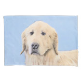 Golden Retriever schilderen - Kute Original Dog Ar Kussensloop (Voorkant)