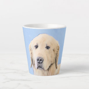 Golden Retriever schilderen - Kute Original Dog Ar Latte Mok