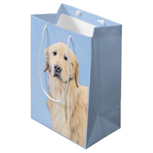 Golden Retriever schilderen - Kute Original Dog Ar Medium Cadeauzakje