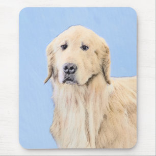 Golden Retriever schilderen - Kute Original Dog Ar Muismat