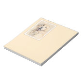 Golden Retriever schilderen - Kute Original Dog Ar Notitieblok (Linkerzijde)