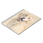 Golden Retriever schilderen - Kute Original Dog Ar Notitieboek (Linkerzijde)