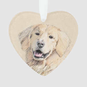 Golden Retriever schilderen - Kute Original Dog Ar Ornament