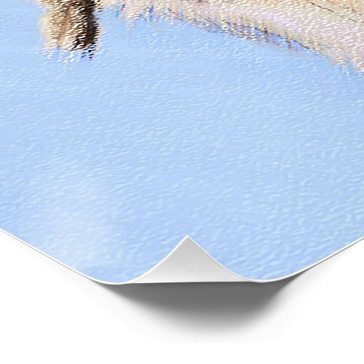 Golden Retriever schilderen - Kute Original Dog Ar Perfect Poster (Hoek)