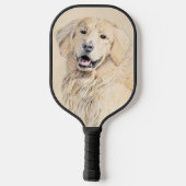 Golden Retriever schilderen - Kute Original Dog Ar Pickleball Paddle (Achterkant)