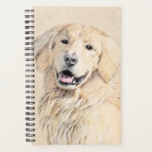 Golden Retriever schilderen - Kute Original Dog Ar Planner (Voorkant)