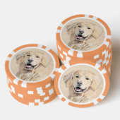 Golden Retriever schilderen - Kute Original Dog Ar Poker Chips (Opstapeling)