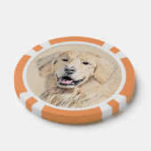 Golden Retriever schilderen - Kute Original Dog Ar Poker Chips (Enkel)