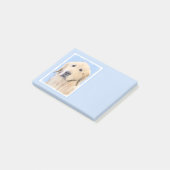 Golden Retriever schilderen - Kute Original Dog Ar Post-it® Notes (Schuin)