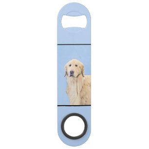 Golden Retriever schilderen - Kute Original Dog Ar Speed Flessenopener