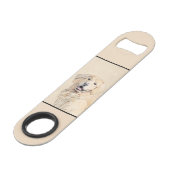 Golden Retriever schilderen - Kute Original Dog Ar Speed Flessenopener (Achterkant Gekanteld)