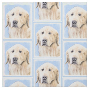 Golden Retriever schilderen - Kute Original Dog Ar Stof