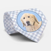 Golden Retriever schilderen - Kute Original Dog Ar Stropdas (Opgerold)