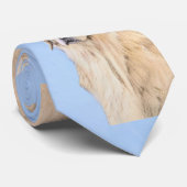 Golden Retriever schilderen - Kute Original Dog Ar Stropdas (Opgerold)