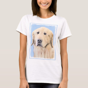 Golden Retriever schilderen - Kute Original Dog Ar T-shirt