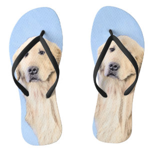 Golden Retriever schilderen - Kute Original Dog Ar Teenslippers