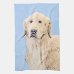 Golden Retriever schilderen - Kute Original Dog Ar Theedoek