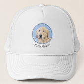 Golden Retriever schilderen - Kute Original Dog Ar Trucker Pet (Voorkant)