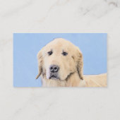 Golden Retriever schilderen - Kute Original Dog Ar Visitekaartje (Achterkant)