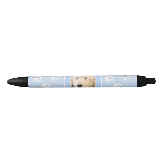 Golden Retriever schilderen - Kute Original Dog Ar Zwarte Inkt Pen (Voorkant)