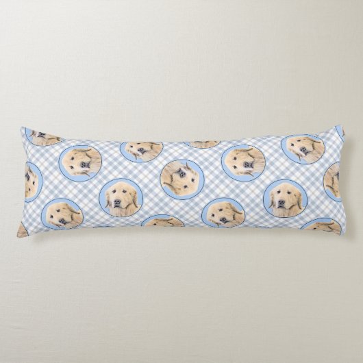 Golden Retriever schilderij Schattigee originele h Lichaamskussen (Voorkant)