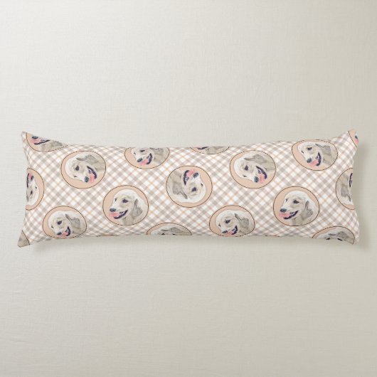 Golden Retriever schilderij Schattigee originele h Lichaamskussen (Voorkant)