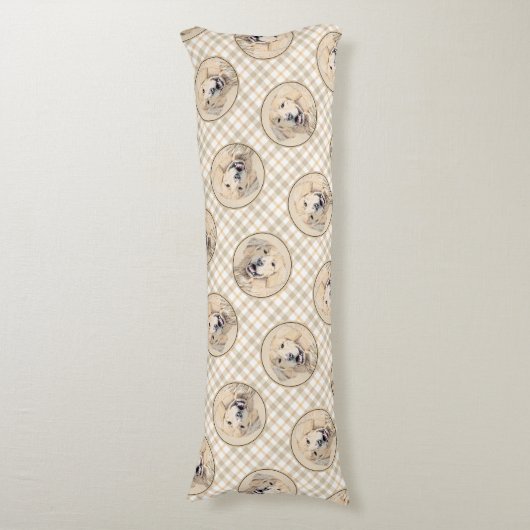 Golden Retriever schilderij Schattigee originele h Lichaamskussen (Voorkant Verticaal)