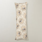 Golden Retriever schilderij Schattigee originele h Lichaamskussen (Achterkant (Verticaal))