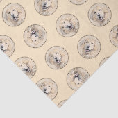 Golden Retriever schilderij Schattigee originele h Tissuepapier (Detail)