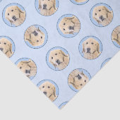 Golden Retriever schilderij Schattigee originele h Tissuepapier (Detail)