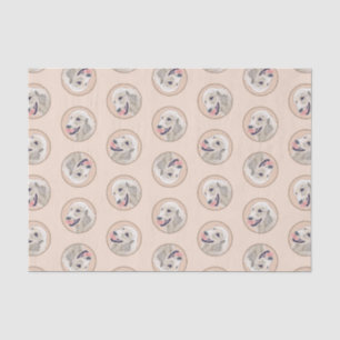 Golden Retriever schilderij Schattigee originele h Tissuepapier