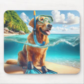 Golden Retriever Scuba Diver Muismat (Voorkant)