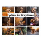 Golden Retriever Seizoen Kalandar Kalender (Hoes)