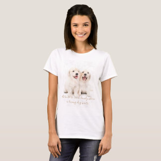Golden Retriever shirt met quote
