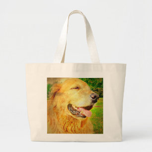 Golden Retriever Shopping Bag Grote Tote Bag