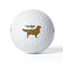 Golden Retriever Silhouet met aangepaste naam