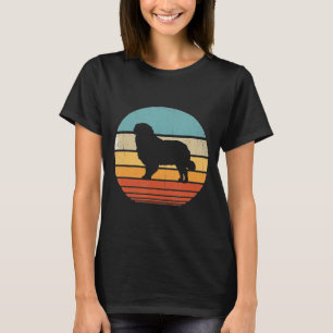 Golden Retriever  Silhouette 60s 70s Retro T-shirt
