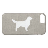 Golden Retriever Silhouette Case-Mate iPhone Case (Achterkant (Horizontaal))