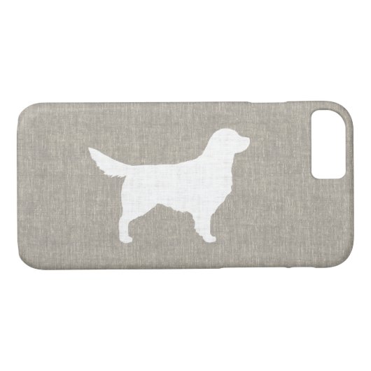 Golden Retriever Silhouette Case-Mate iPhone Case (Achterkant (Horizontaal))