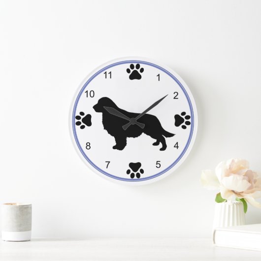 Golden Retriever Silhouette Grote Klok (Huis)