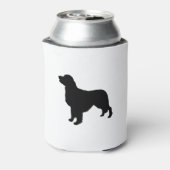 Golden Retriever Silhouette Love Dogs Blikjeskoeler (Blikje Achterkant)