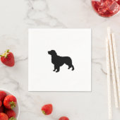 Golden Retriever Silhouette Love Dogs Servetten (Insitu)