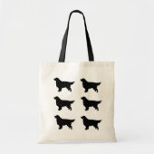Golden Retriever Silhouette Tote Bag (Voorkant)