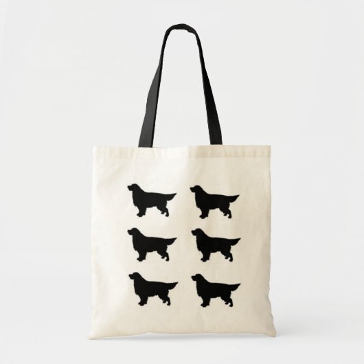 Golden Retriever Silhouette Tote Bag (Voorkant)