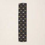 Golden Retriever Silhouetten Patroon Sjaal<br><div class="desc">De sjaal van Golden Lover</div>